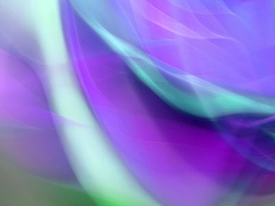 Flowing abstract shapes representing smooth movement sequence